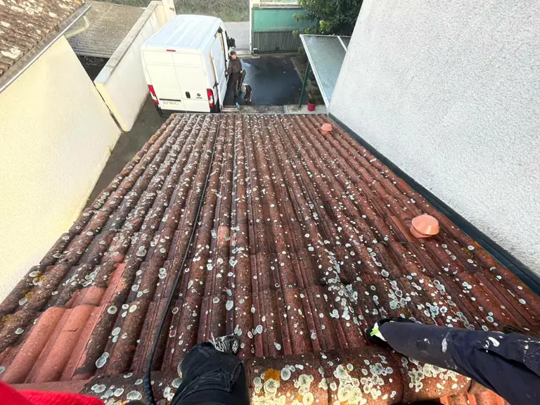 Planches de rive posées sur une maison de la Loire
